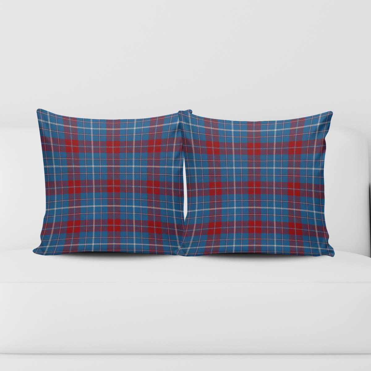 Frame Tartan Pillow Cover Square Pillow Cover - Tartanvibesclothing