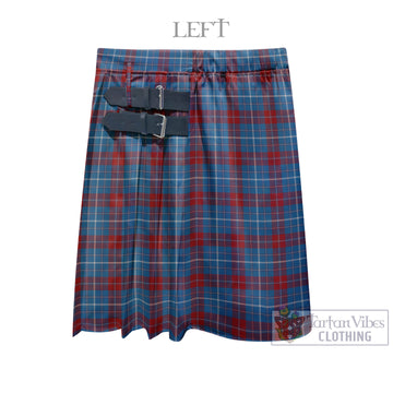 Frame Tartan Men's Pleated Skirt - Fashion Casual Retro Scottish Kilt Style