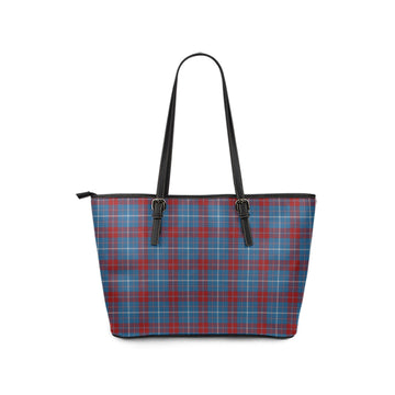 frame-tartan-leather-tote-bag