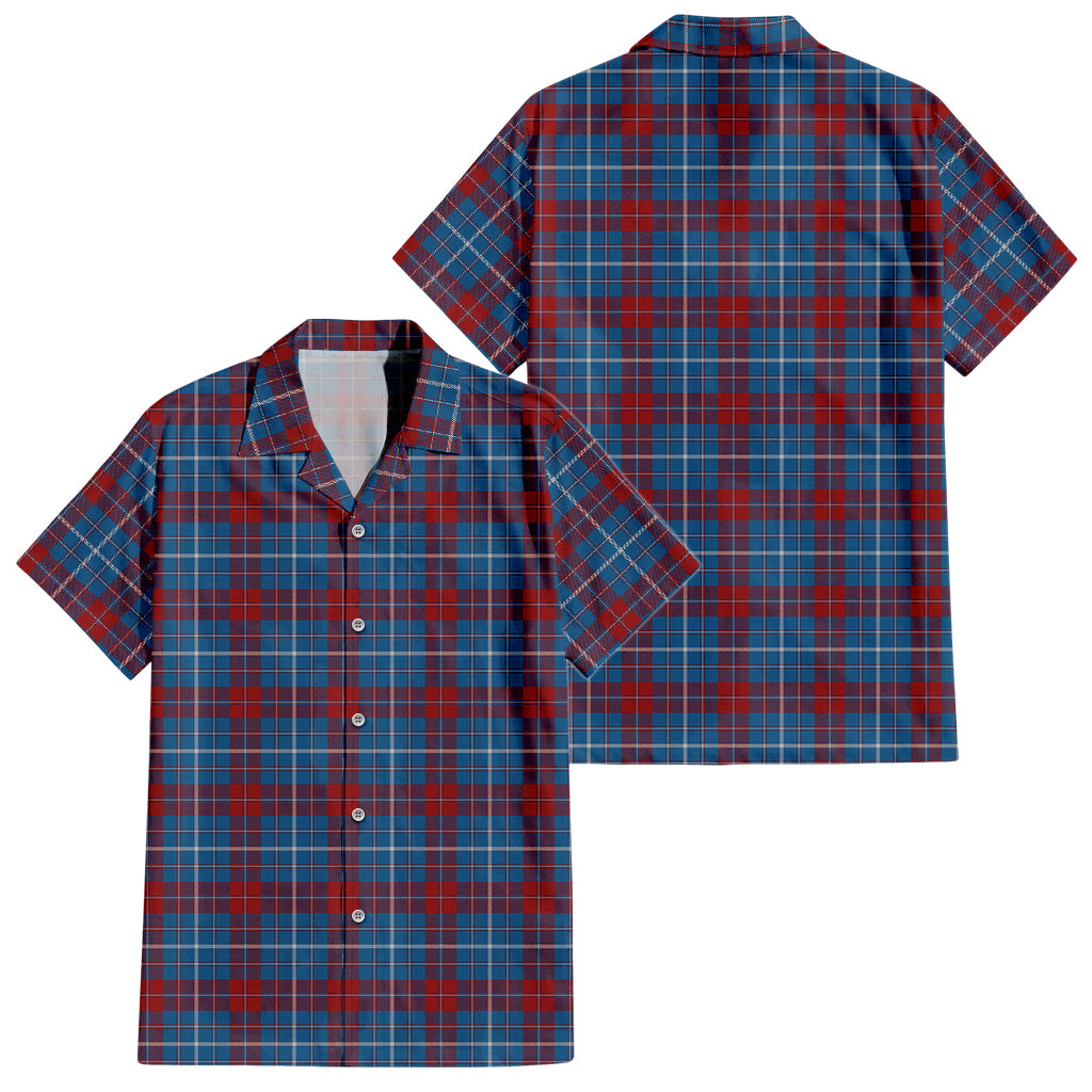 frame-tartan-short-sleeve-button-down-shirt