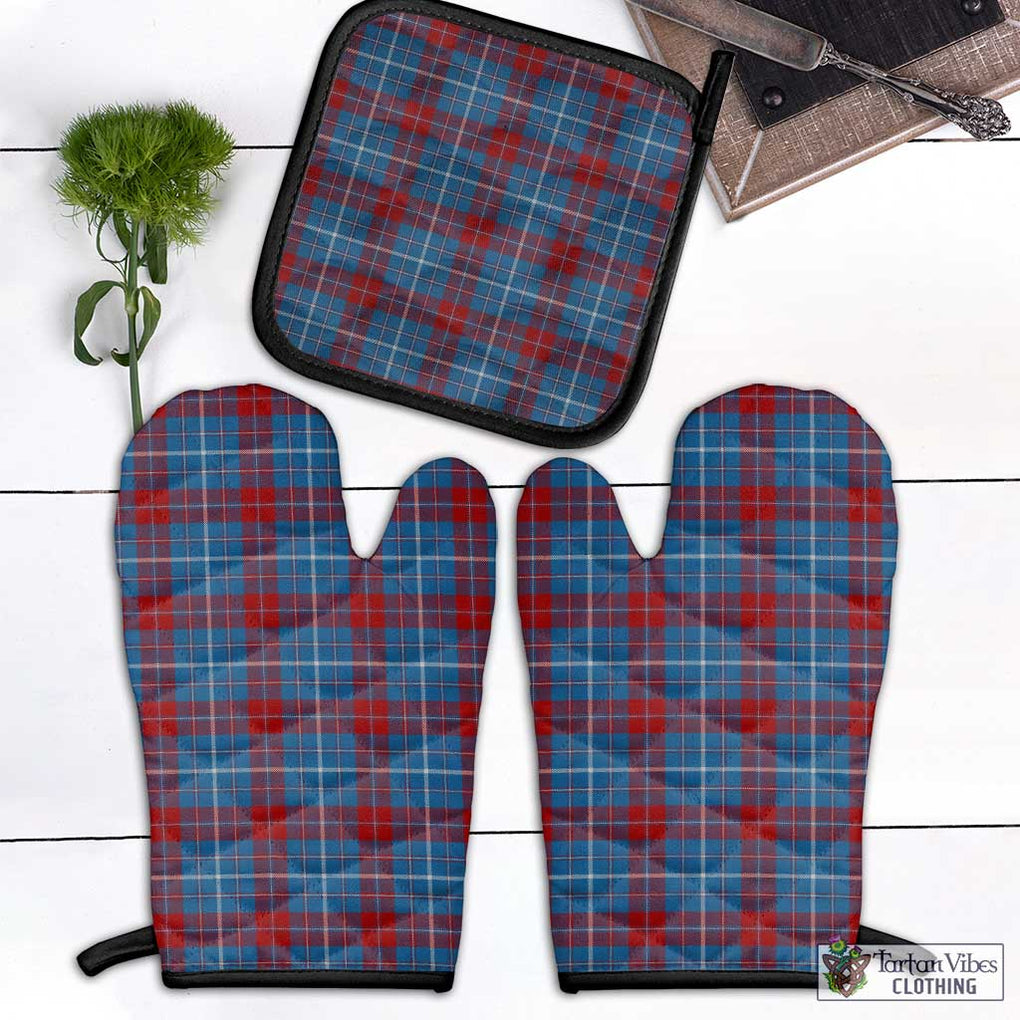 Frame Tartan Combo Oven Mitt & Pot-Holder Combo 1 Oven Mitt & 1 Pot-Holder Black - Tartan Vibes Clothing