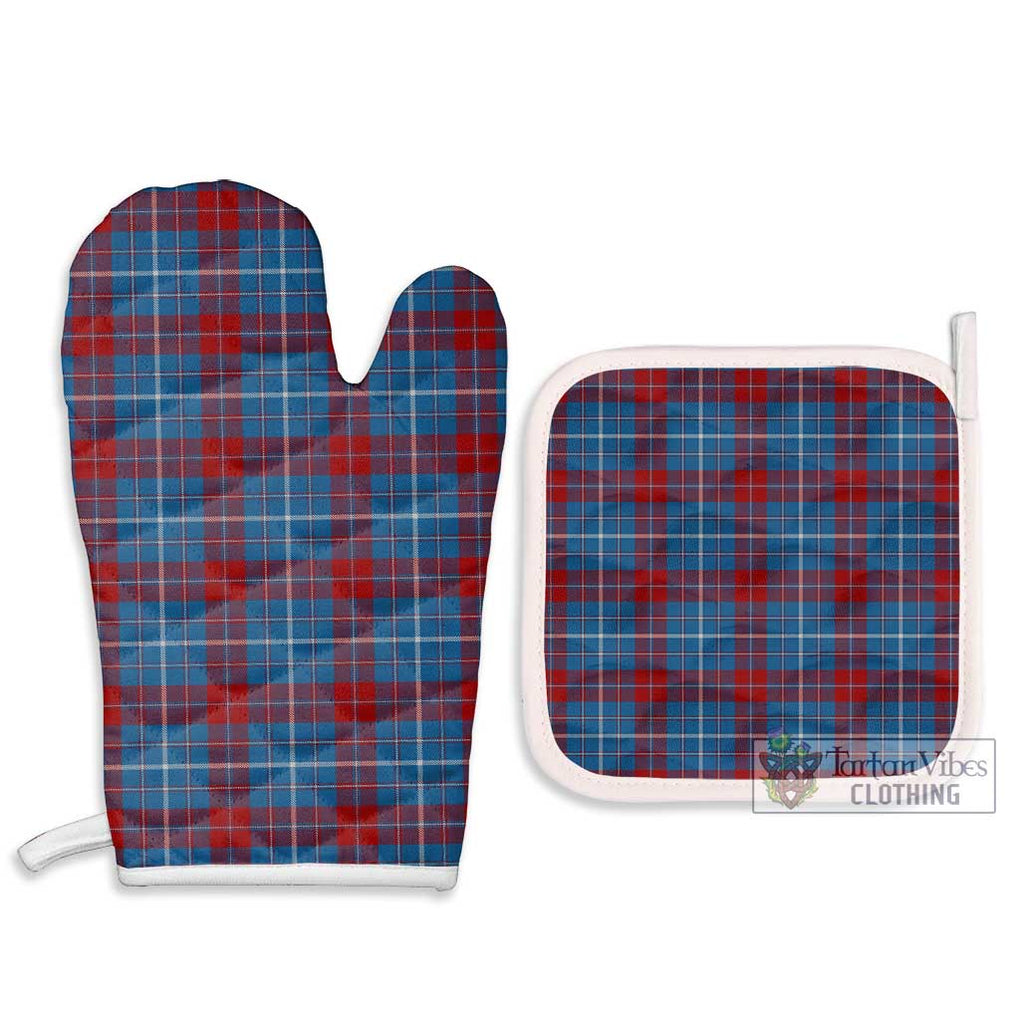 Frame Tartan Combo Oven Mitt & Pot-Holder Combo 1 Oven Mitt & 2 Pot-Holder White - Tartan Vibes Clothing