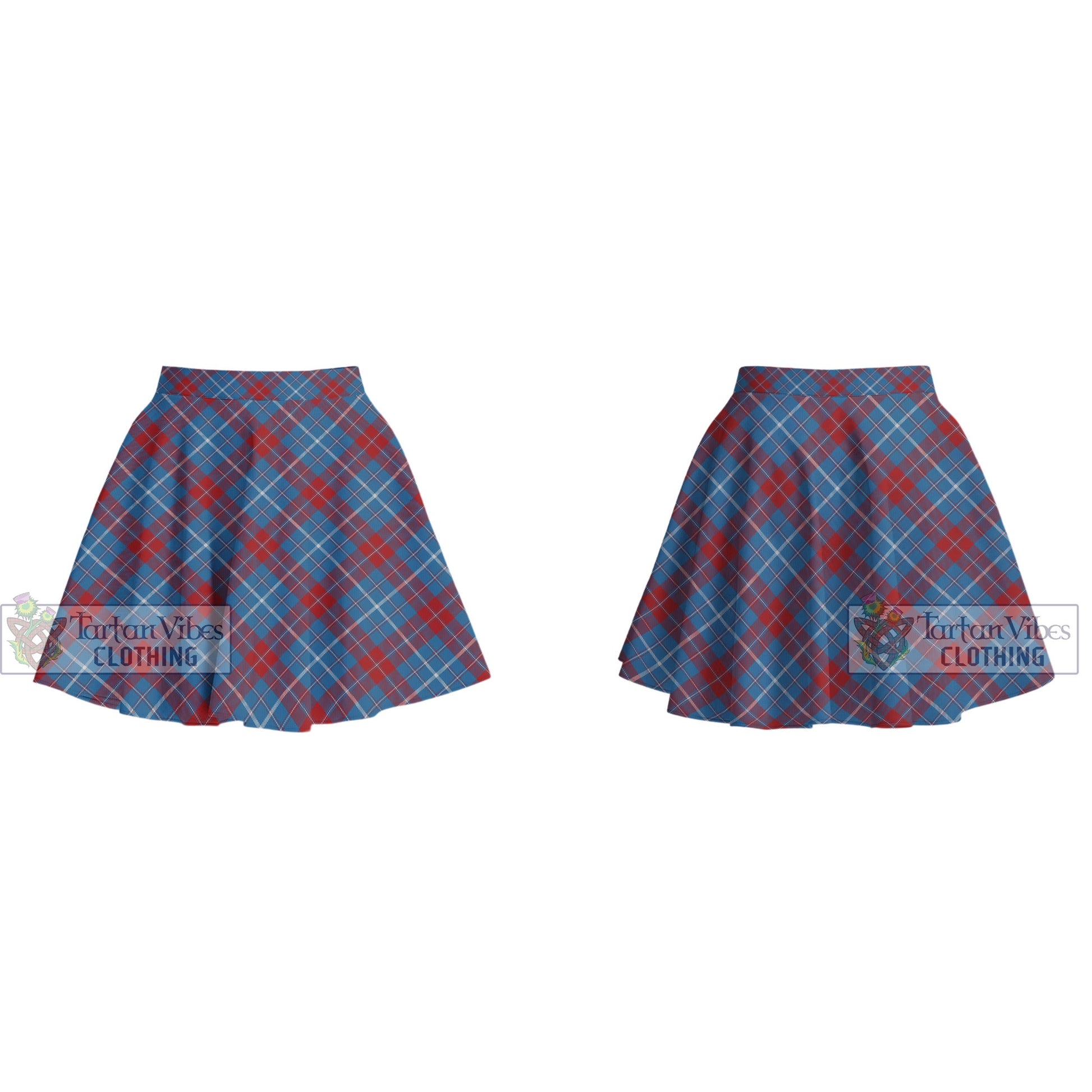 Tartan Vibes Clothing Frame Tartan Women's Plated Mini Skirt