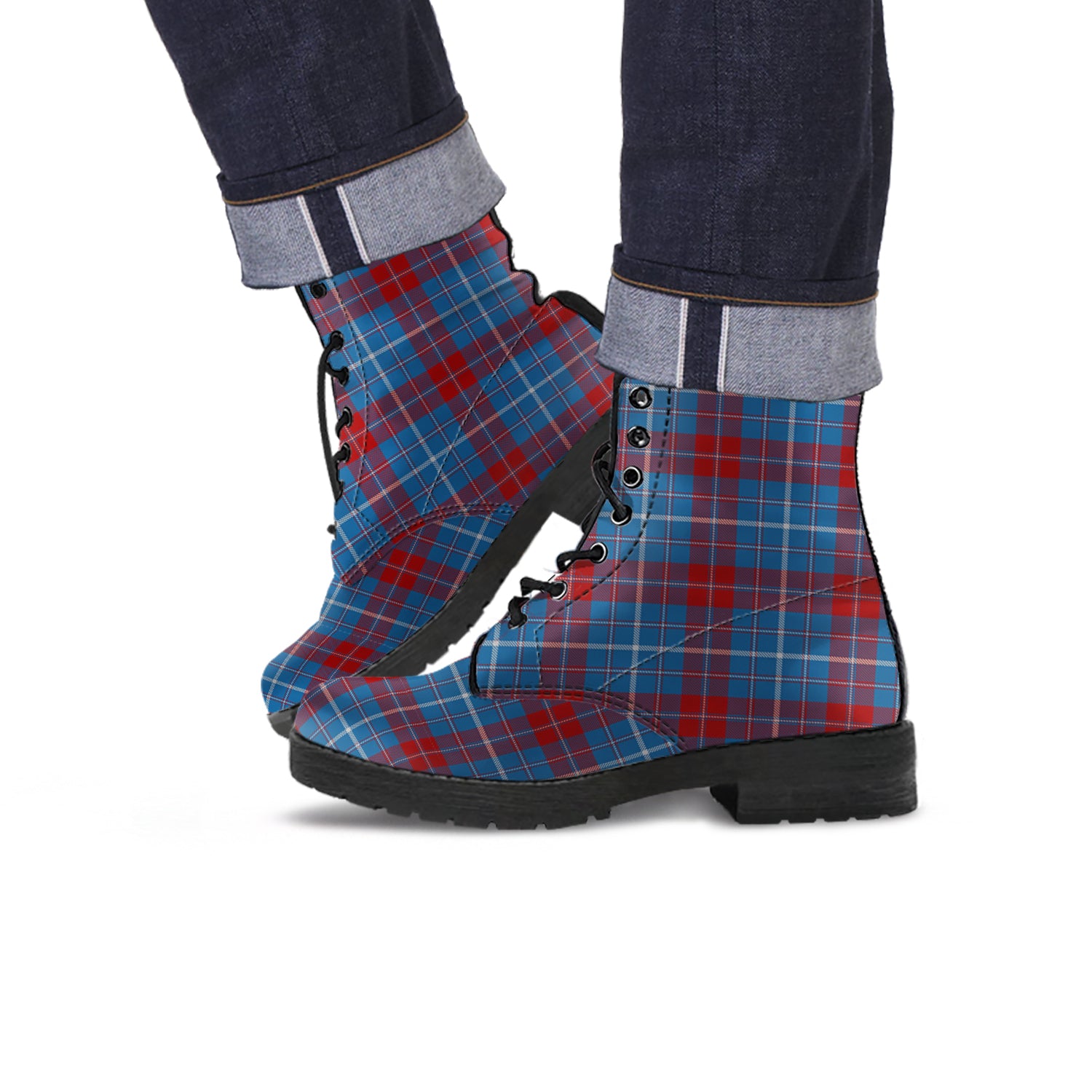 frame-tartan-leather-boots