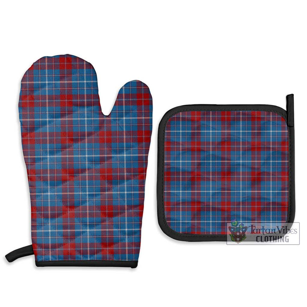 Frame Tartan Combo Oven Mitt & Pot-Holder Combo 1 Oven Mitt & 2 Pot-Holder Black - Tartan Vibes Clothing