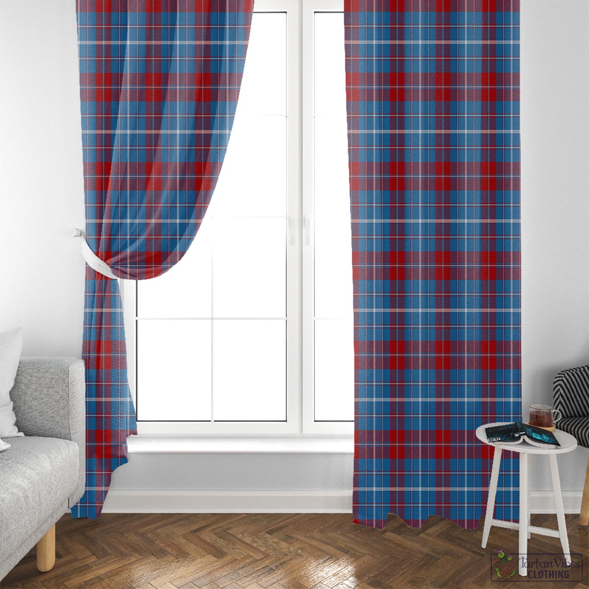 Frame Tartan Window Curtain