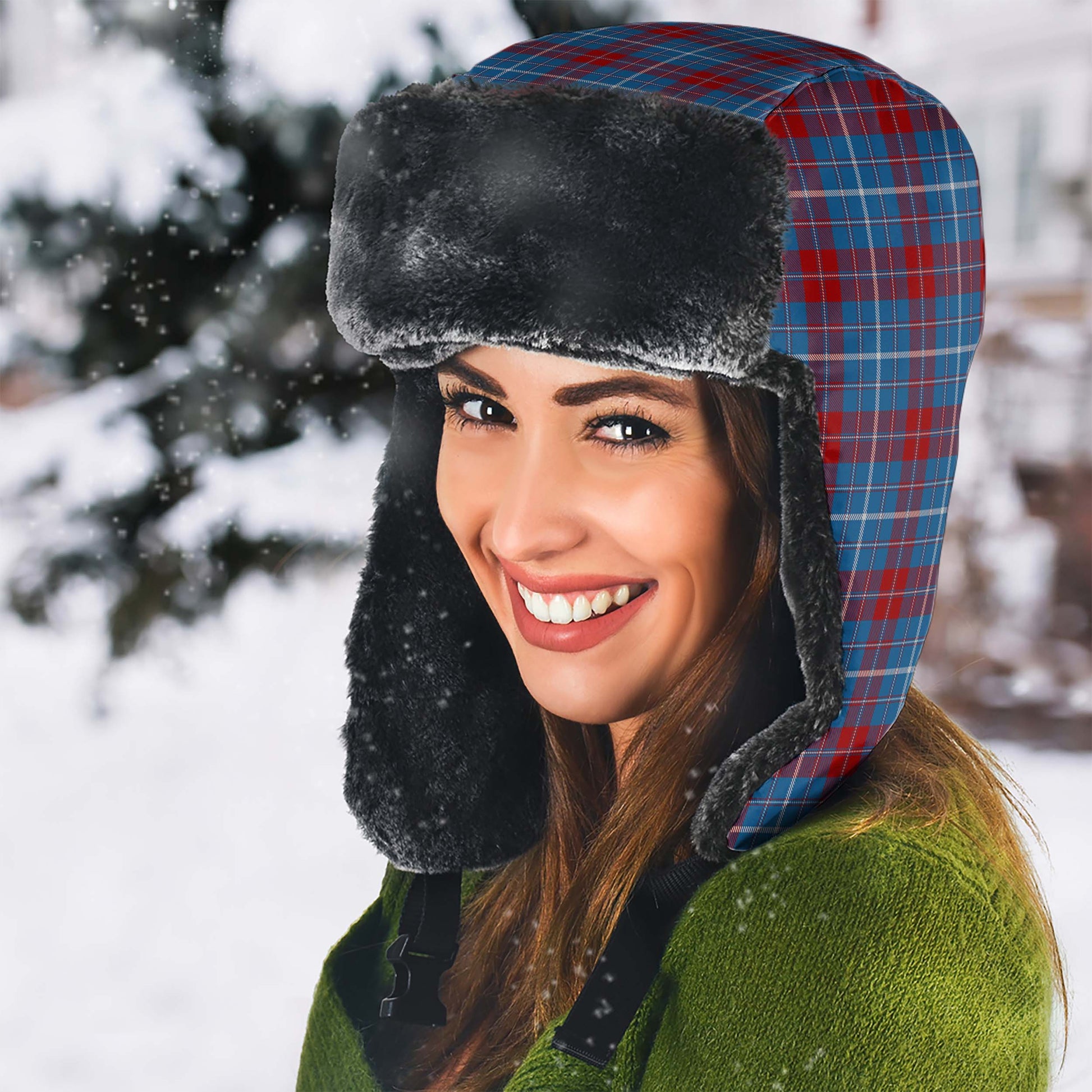 Frame Tartan Winter Trapper Hat - Tartanvibesclothing