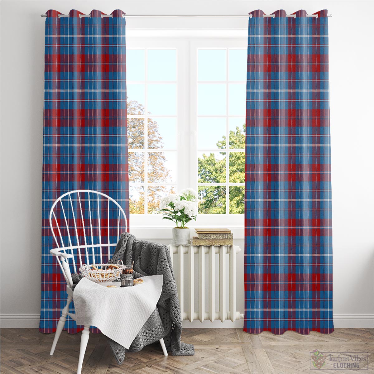 Frame Tartan Window Curtain