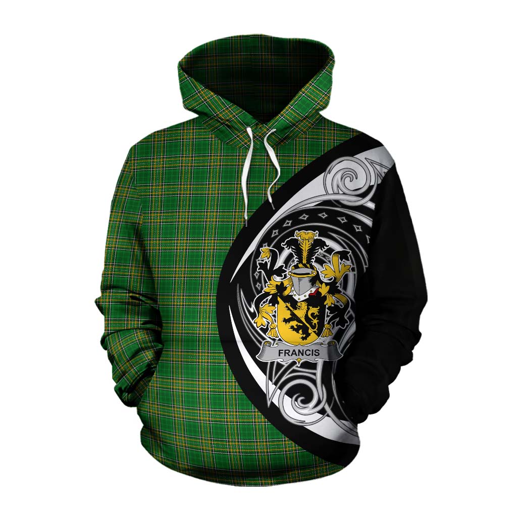 Tartan Vibes Clothing Francis Irish Clan Cotton Hoodie Celtic Circle Style