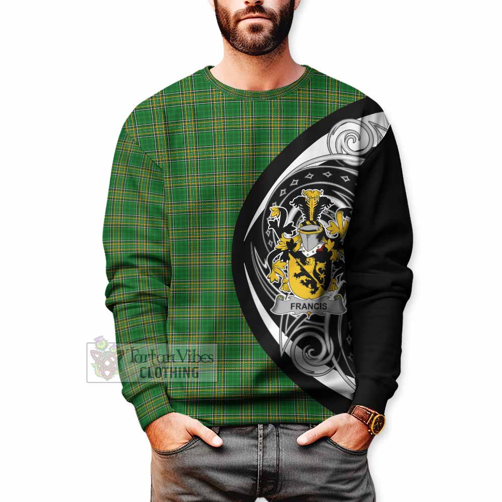 Francis Irish Clan Sweatshirt Celtic Circle Style - Tartan Vibes Clothing