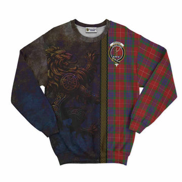 Fraser Tartan Family Crest Sweatshirt Alba Gu Brath Be Brave Lion Ancient Style