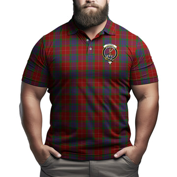Fraser Tartan Men's Polo Shirt with Family Crest