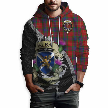 Fraser Tartan Family Crest Hoodie Lion Rampant Royal Thistle Shield Celtic Inspired