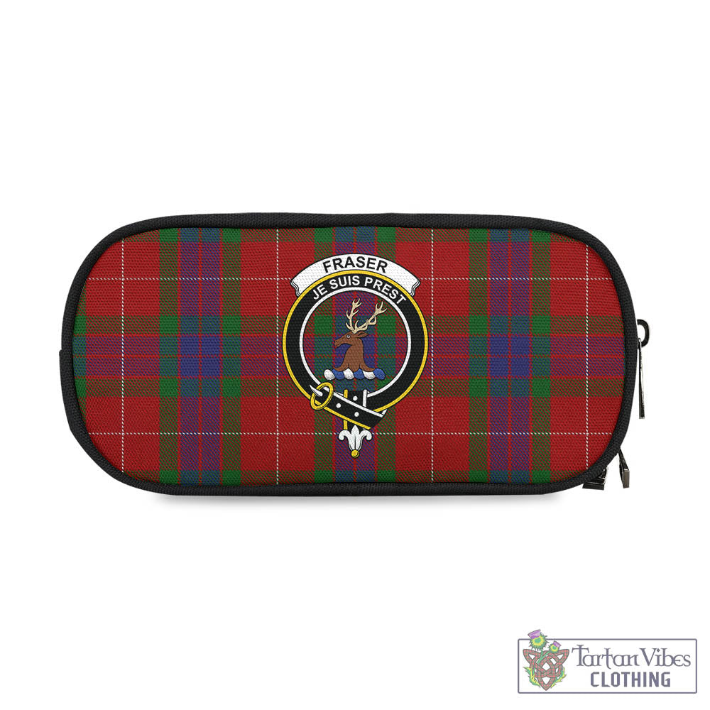 Tartan Vibes Clothing Fraser Tartan Pen and Pencil Case with Family Crest