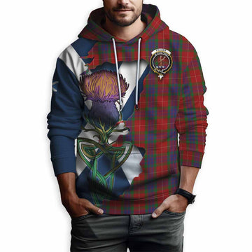 Fraser Tartan Family Crest Hoodie Scottish Thistle Celtic Inspired