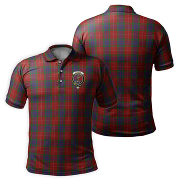 Fraser Tartan Men's Polo Shirt with Family Crest