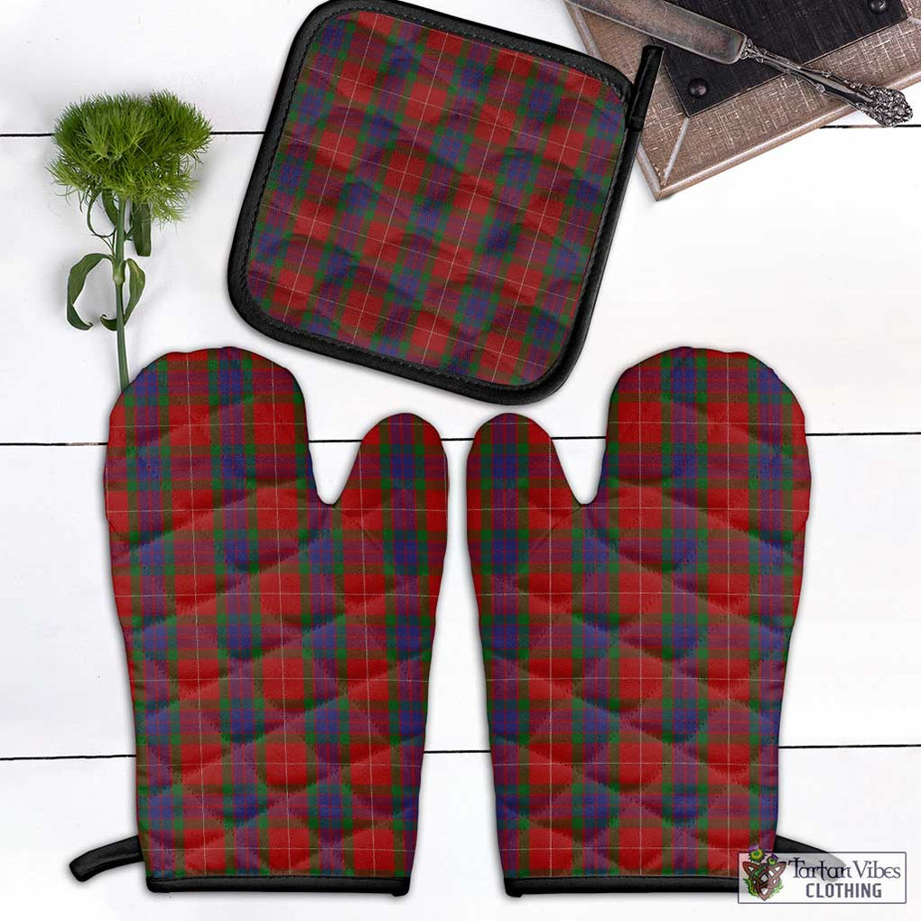 Fraser Tartan Combo Oven Mitt & Pot-Holder Combo 1 Oven Mitt & 1 Pot-Holder Black - Tartan Vibes Clothing