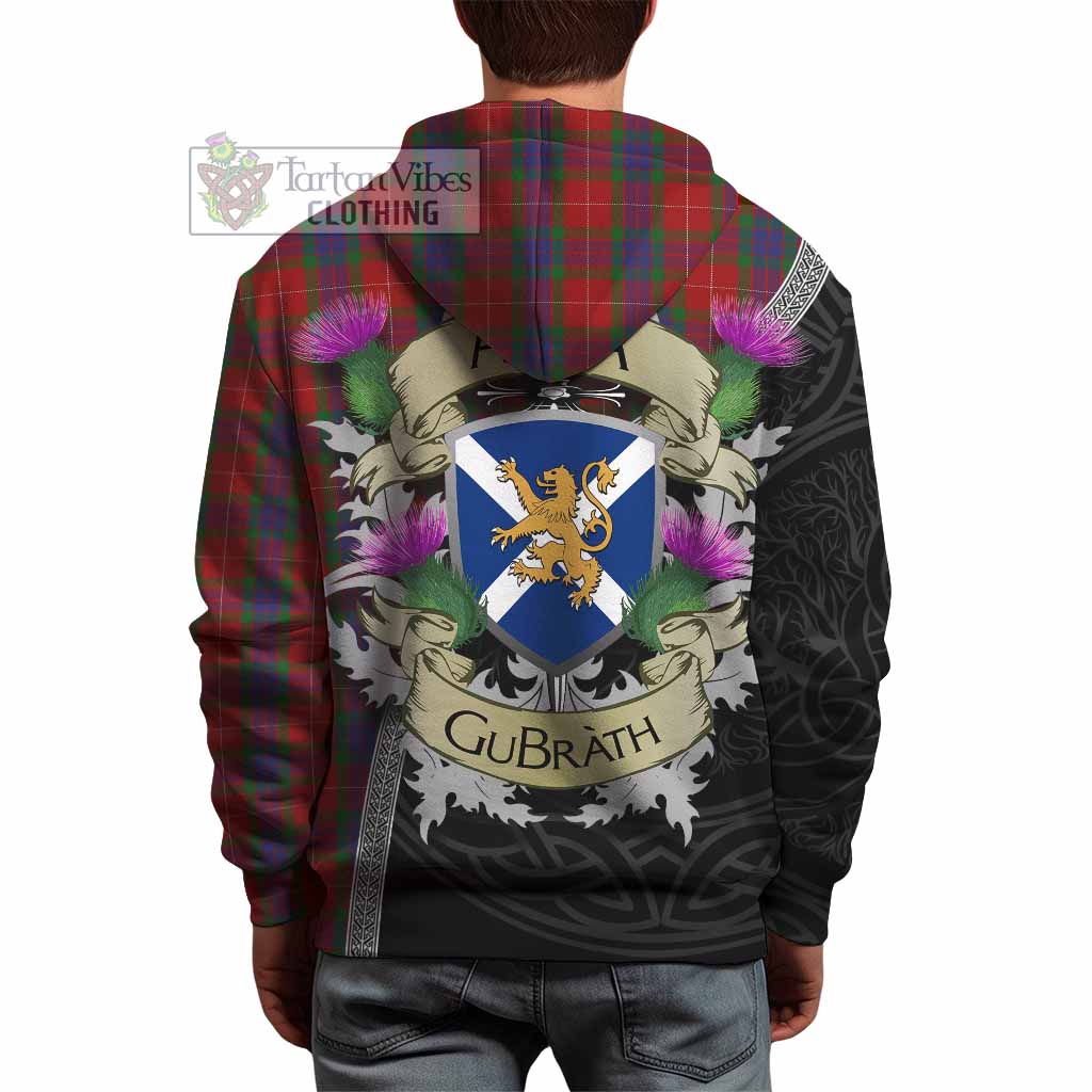 Tartan Vibes Clothing Fraser Tartan Family Crest Hoodie Lion Rampant Royal Thistle Shield Celtic Inspired