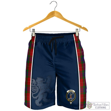Fraser Tartan Men's Shorts with Family Crest and Lion Rampant Vibes Sport Style