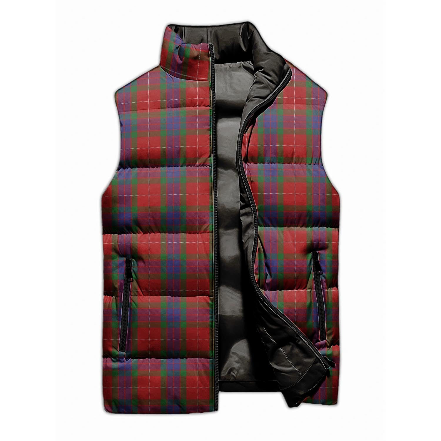 Fraser Tartan Sleeveless Puffer Jacket - Tartanvibesclothing