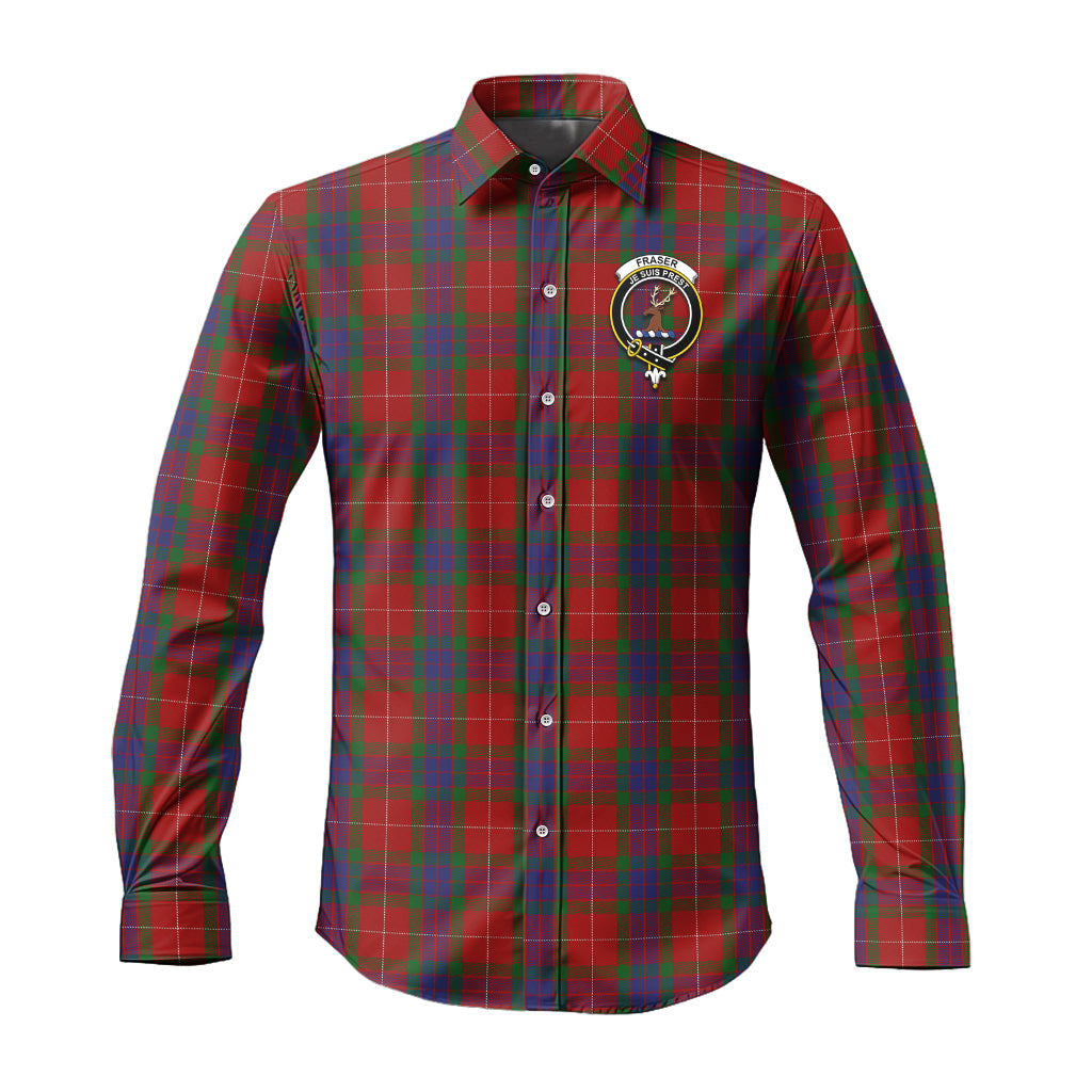 fraser-tartan-long-sleeve-button-up-shirt-with-family-crest