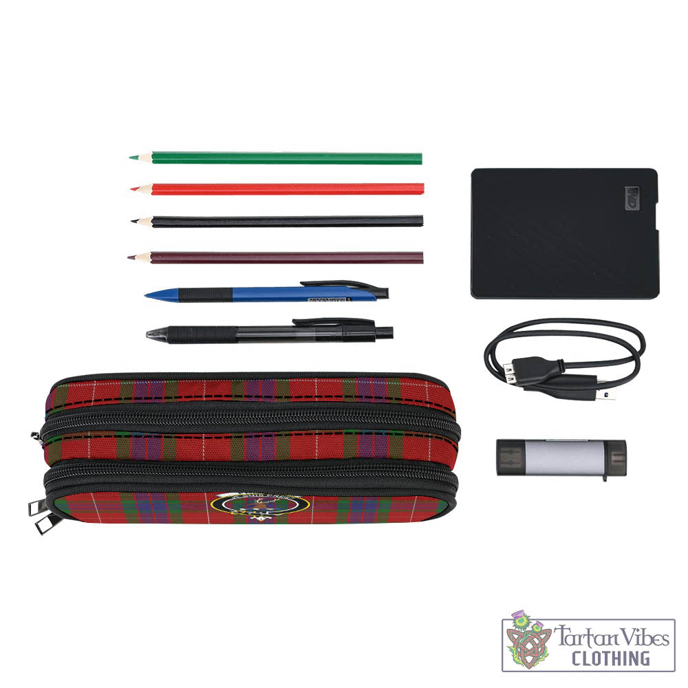 Tartan Vibes Clothing Fraser Tartan Pen and Pencil Case with Family Crest