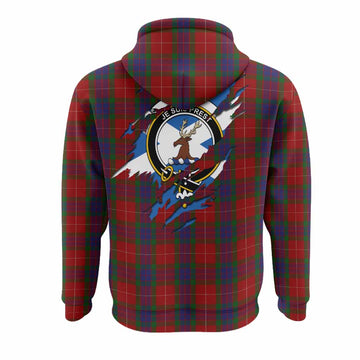 Fraser Clan Crest In Me Tartan Hoodie Scotland Flag Style