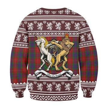 Fraser Clan Tartan Crest Christmas Sweatshirt Coat of Arms Funny Style