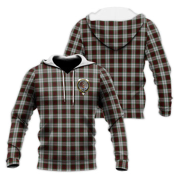 Fraser Dress Tartan Knitted Hoodie with Family Crest