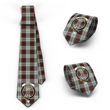 Fraser Dress Tartan Classic Necktie with Family Crest