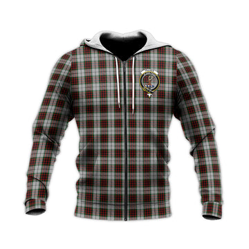 Fraser Dress Tartan Knitted Hoodie with Family Crest