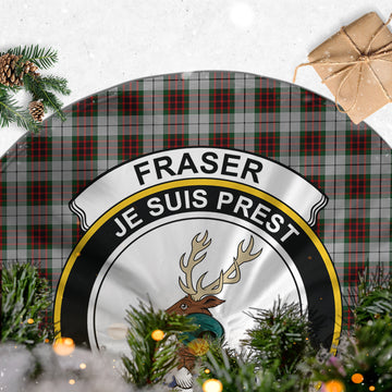 Fraser Dress Tartan Christmas Tree Skirt with Family Crest