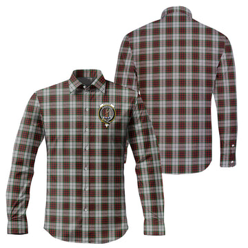 Fraser Dress Tartan Long Sleeve Button Up Shirt with Family Crest