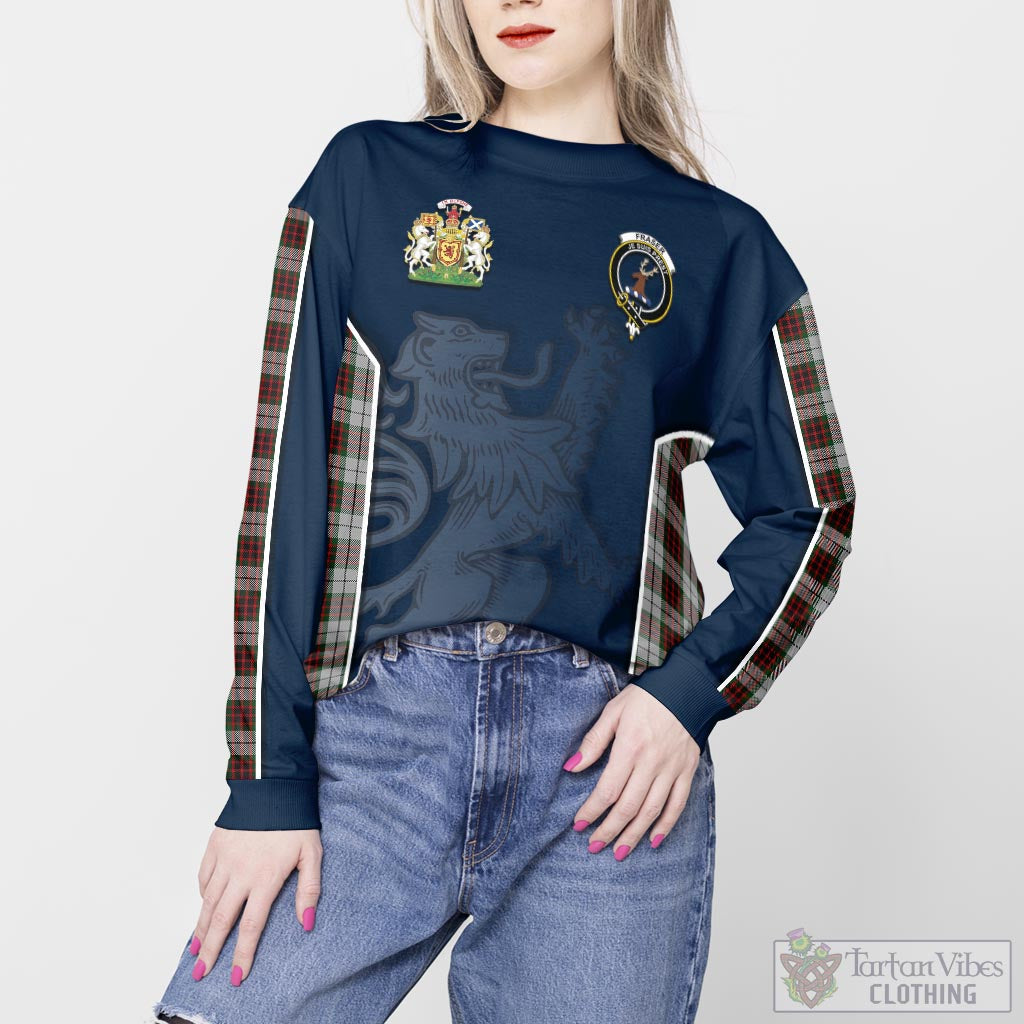 Tartan Vibes Clothing Fraser Dress Tartan Sweater with Family Crest and Lion Rampant Vibes Sport Style