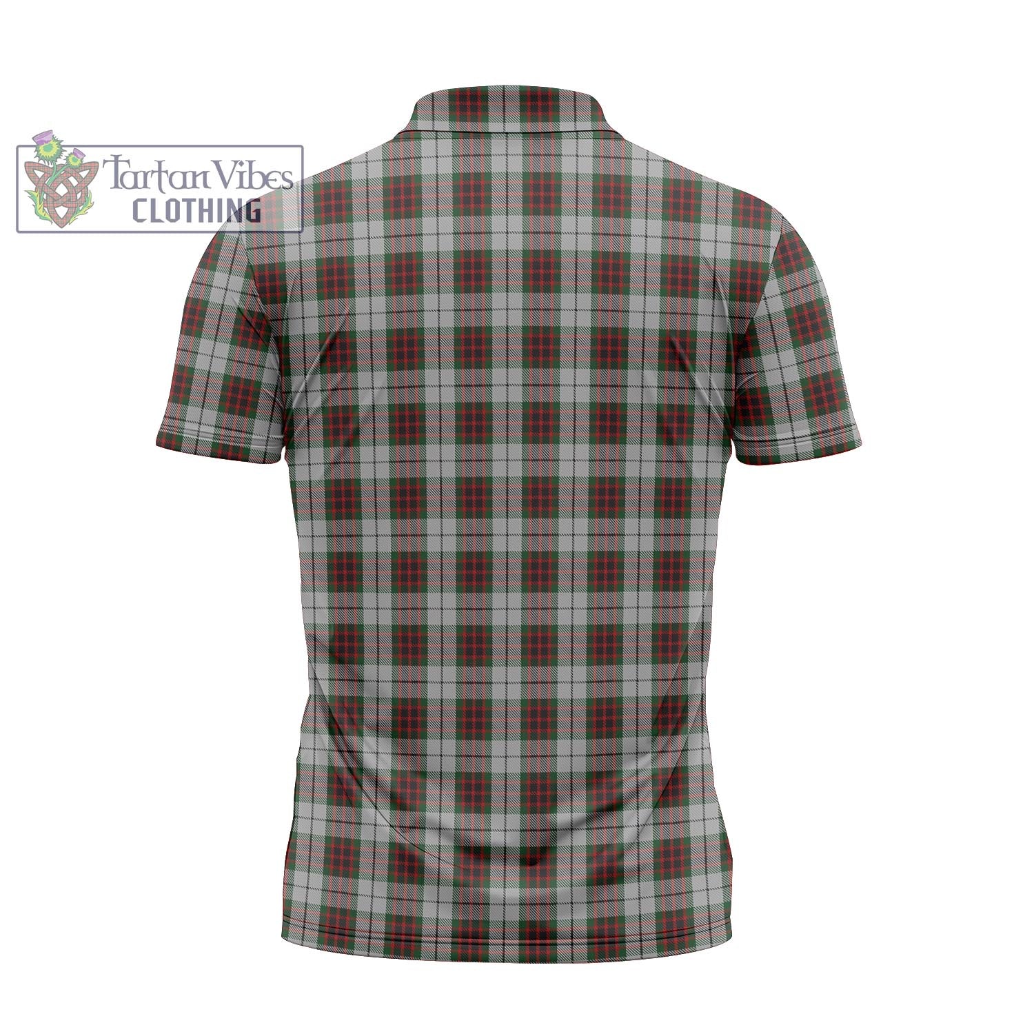 Tartan Vibes Clothing Fraser Dress Tartan Zipper Polo Shirt with Family Crest