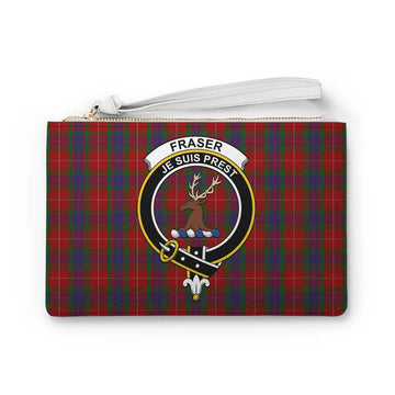 Fraser Family Crest Tartan Clutch Bag