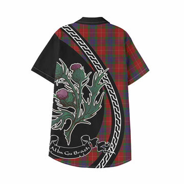 Fraser Family Crest Tartan Kid Hawaiian Shirt Alba Thistle Inspired - Tartan Vibes Clothing