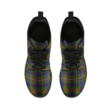 Fraser Hunting Tartan Leather Boots