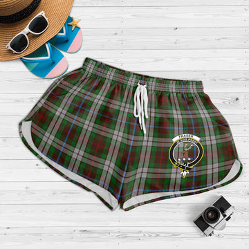 Fraser Hunting Dress Tartan Womens Shorts with Family Crest