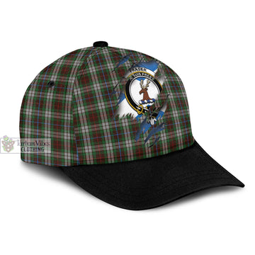 Fraser Hunting Dress Tartan Classic Cap with Family Crest In Me Style