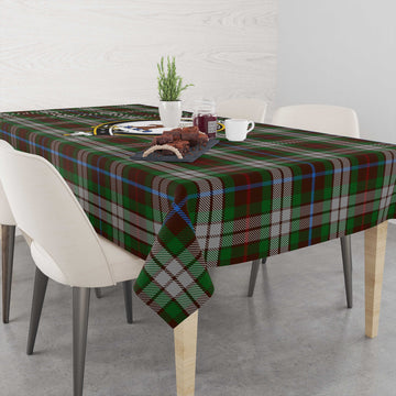 Fraser Hunting Dress Tatan Tablecloth with Family Crest