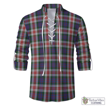 Fraser Red Dress Tartan Men's Scottish Traditional Jacobite Ghillie Kilt Shirt