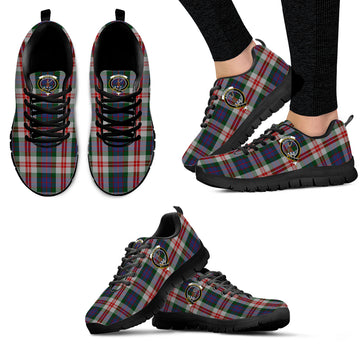 Fraser Red Dress Tartan Sneakers with Family Crest