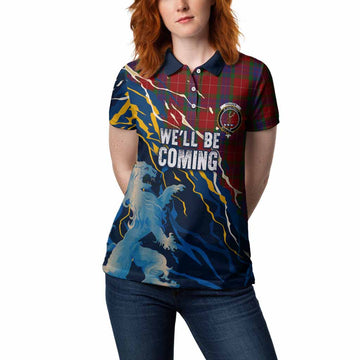 Fraser Scotland Tartan Women Polo Shirt WC2026 Football - We'll Be Coming