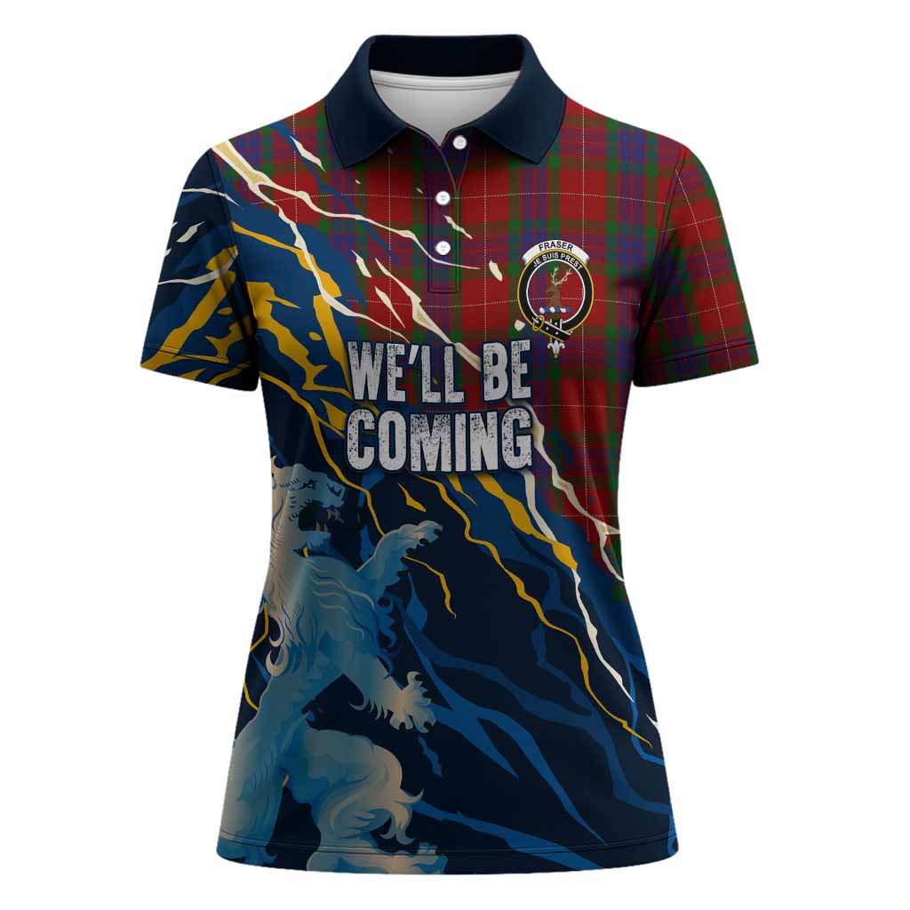 Fraser Scotland Tartan Women Polo Shirt WC2026 Football - We'll Be Coming