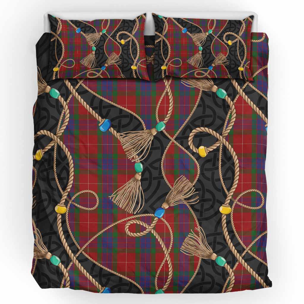 Fraser Scottish Tartan Twisted Ropes Stylized Bedding Set