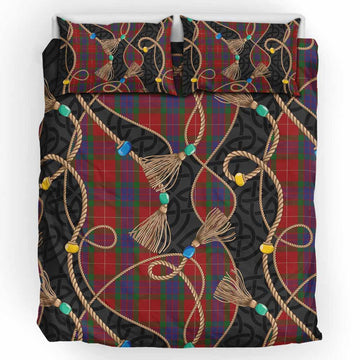 Fraser Scottish Tartan Twisted Ropes Stylized Bedding Set