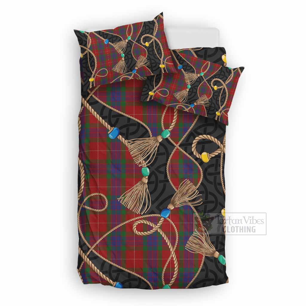 Fraser Scottish Tartan Twisted Ropes Stylized Bedding Set