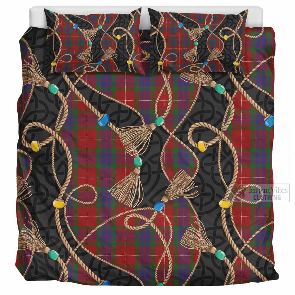 Fraser Scottish Tartan Twisted Ropes Stylized Bedding Set