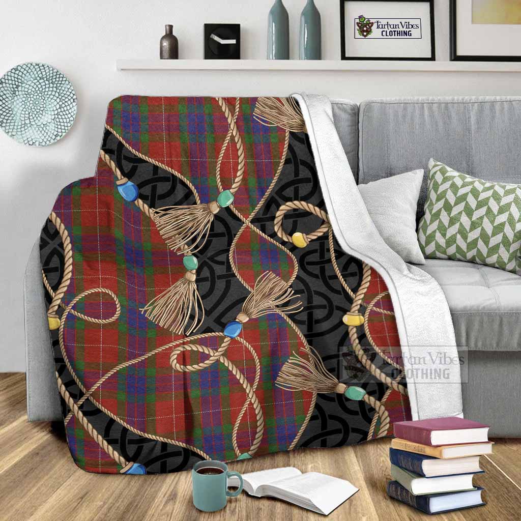 Fraser Scottish Tartan Twisted Ropes Stylized Blanket - Tartan Vibes Clothing